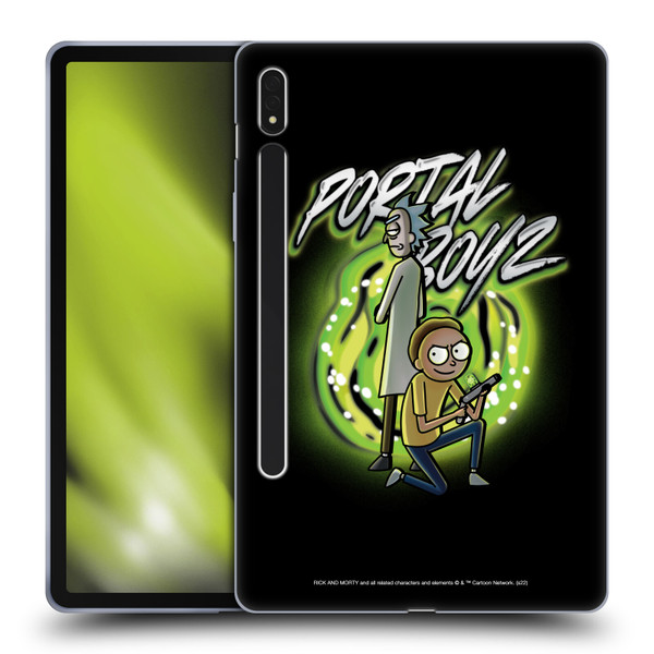 Rick And Morty Season 5 Graphics Portal Boyz Soft Gel Case for Samsung Galaxy Tab S8
