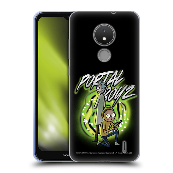 Rick And Morty Season 5 Graphics Portal Boyz Soft Gel Case for Nokia C21