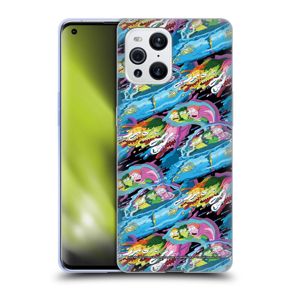Rick And Morty Season 5 Graphics Warp Pattern Soft Gel Case for OPPO Find X3 / Pro