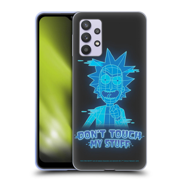 Rick And Morty Season 5 Graphics Don't Touch My Stuff Soft Gel Case for Samsung Galaxy A32 5G / M32 5G (2021)