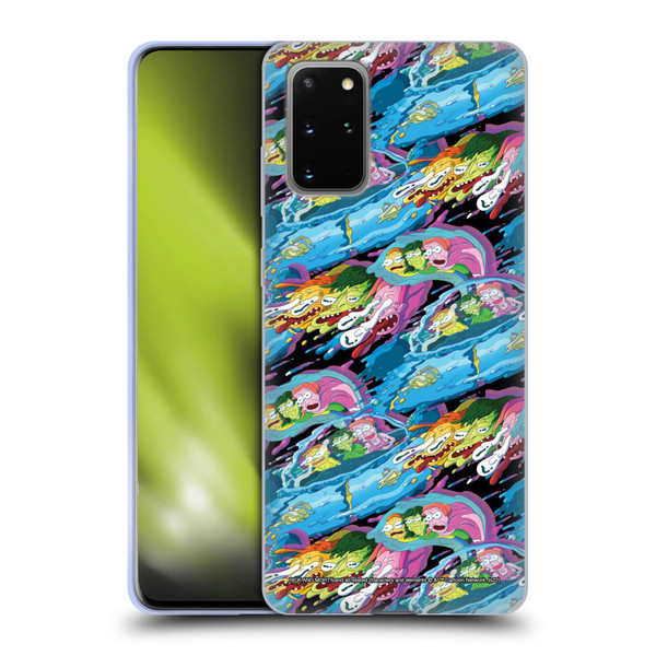 Rick And Morty Season 5 Graphics Warp Pattern Soft Gel Case for Samsung Galaxy S20+ / S20+ 5G