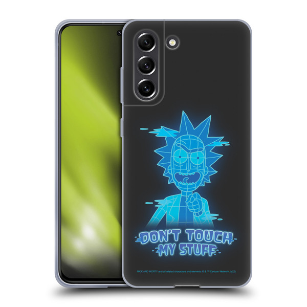 Rick And Morty Season 5 Graphics Don't Touch My Stuff Soft Gel Case for Samsung Galaxy S21 FE 5G