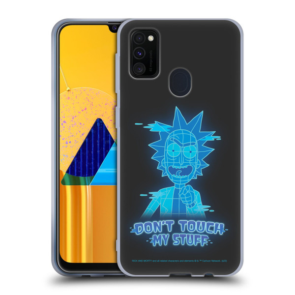 Rick And Morty Season 5 Graphics Don't Touch My Stuff Soft Gel Case for Samsung Galaxy M30s (2019)/M21 (2020)