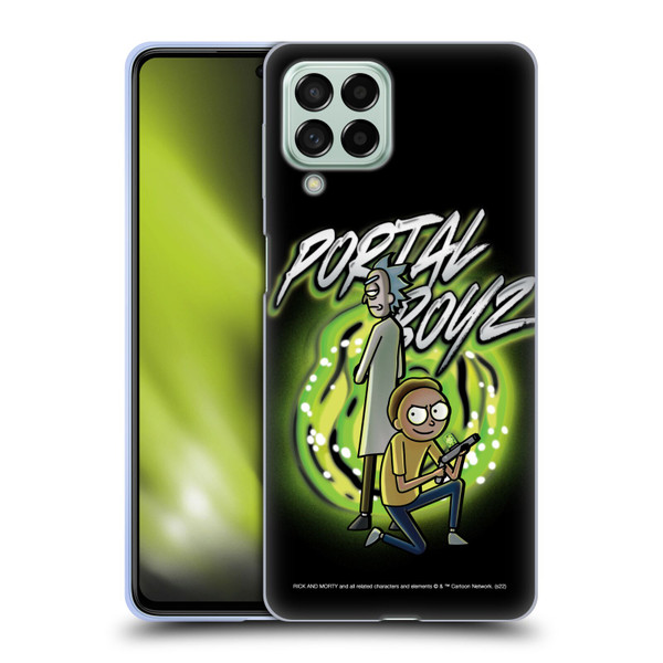Rick And Morty Season 5 Graphics Portal Boyz Soft Gel Case for Samsung Galaxy M53 (2022)
