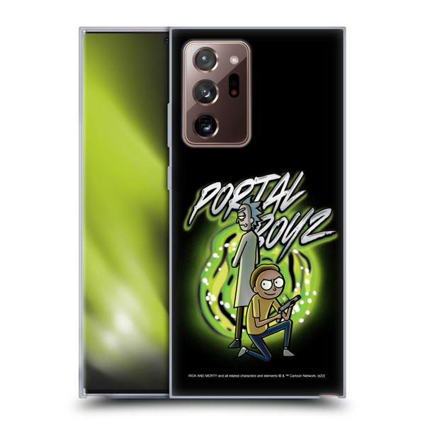 Rick And Morty Season 5 Graphics Portal Boyz Soft Gel Case for Samsung Galaxy Note20 Ultra / 5G