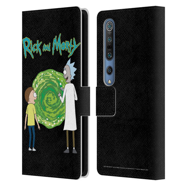 Rick And Morty Season 5 Graphics Character Art Leather Book Wallet Case Cover For Xiaomi Mi 10 5G / Mi 10 Pro 5G