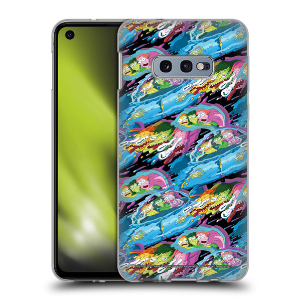 Rick And Morty Season 5 Graphics Warp Pattern Soft Gel Case for Samsung Galaxy S10e
