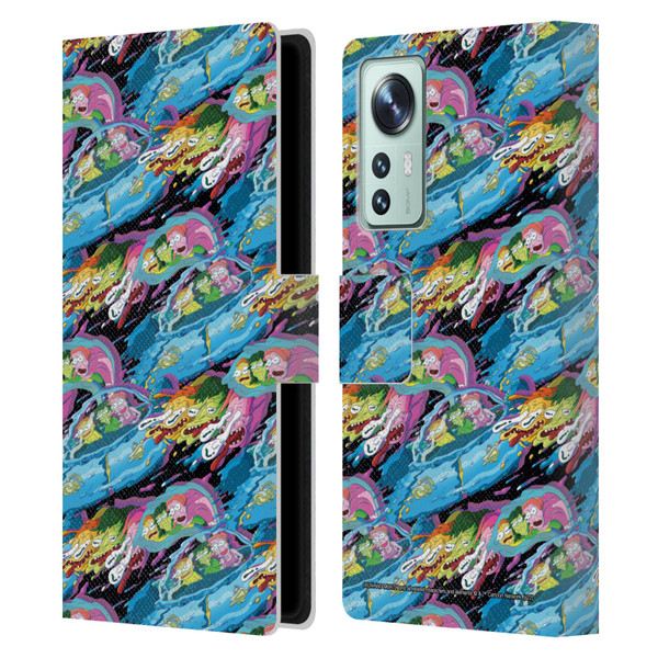 Rick And Morty Season 5 Graphics Warp Pattern Leather Book Wallet Case Cover For Xiaomi 12