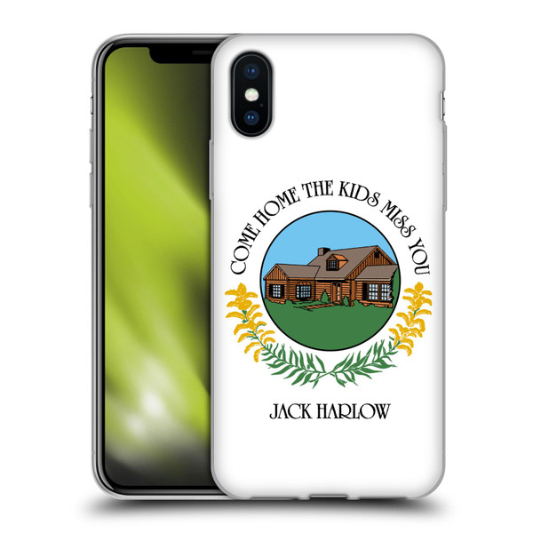 Jack Harlow Graphics Come Home Badge Soft Gel Case for Apple iPhone X / iPhone XS