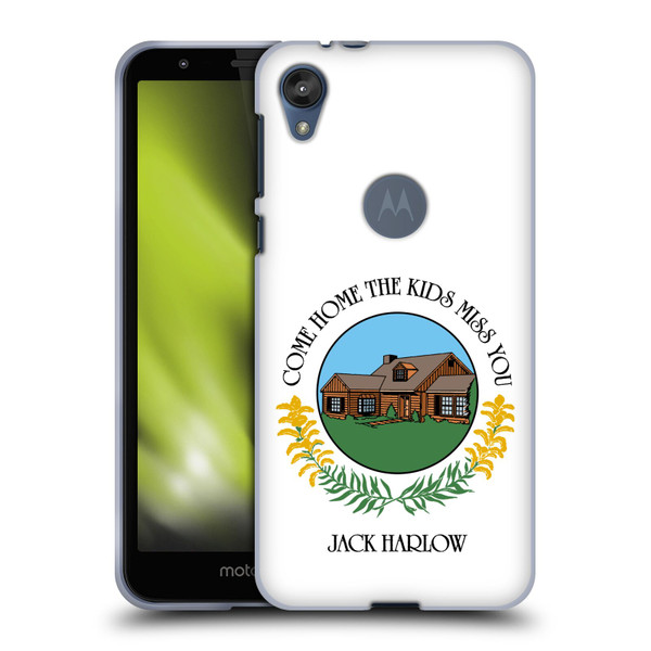 Jack Harlow Graphics Come Home Badge Soft Gel Case for Motorola Moto E6