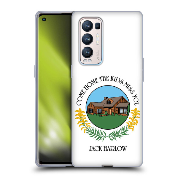 Jack Harlow Graphics Come Home Badge Soft Gel Case for OPPO Find X3 Neo / Reno5 Pro+ 5G