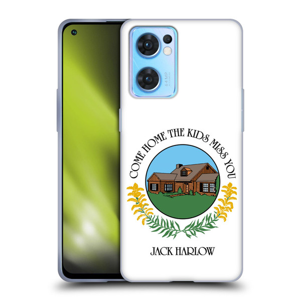 Jack Harlow Graphics Come Home Badge Soft Gel Case for OPPO Reno7 5G / Find X5 Lite