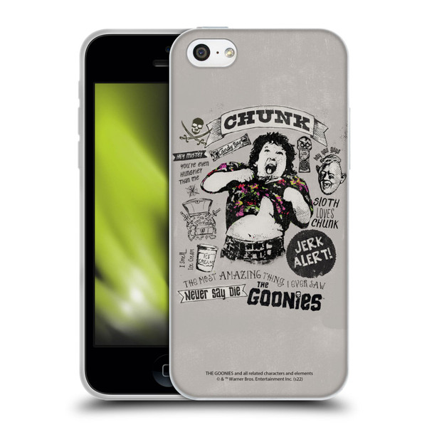 The Goonies Graphics Character Art Soft Gel Case for Apple iPhone 5c