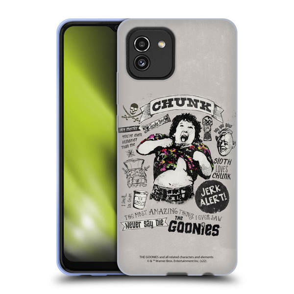 The Goonies Graphics Character Art Soft Gel Case for Samsung Galaxy A03 (2021)
