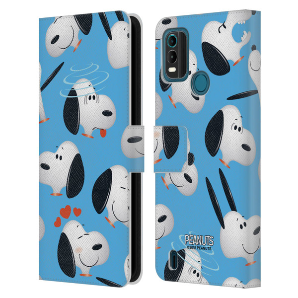 Peanuts Character Patterns Snoopy Leather Book Wallet Case Cover For Nokia G11 Plus