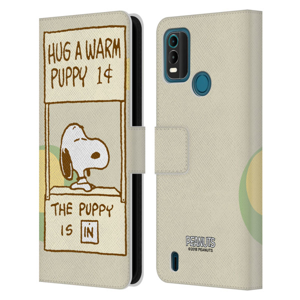 Peanuts Snoopy Hug Warm Leather Book Wallet Case Cover For Nokia G11 Plus