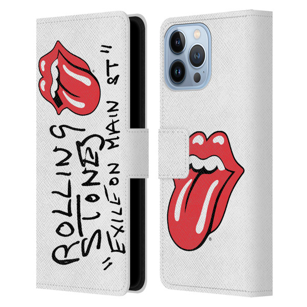 The Rolling Stones Albums Exile On Main St. Leather Book Wallet Case Cover For Apple iPhone 13 Pro Max