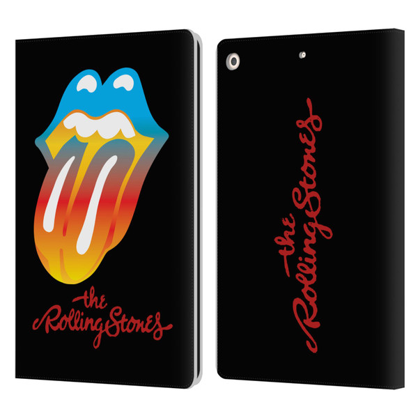 The Rolling Stones Graphics Rainbow Tongue Leather Book Wallet Case Cover For Apple iPad 10.2 2019/2020/2021
