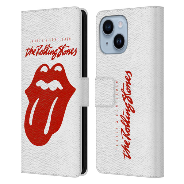 The Rolling Stones Graphics Ladies and Gentlemen Movie Leather Book Wallet Case Cover For Apple iPhone 14 Plus