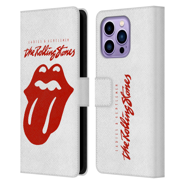 The Rolling Stones Graphics Ladies and Gentlemen Movie Leather Book Wallet Case Cover For Apple iPhone 14 Pro Max