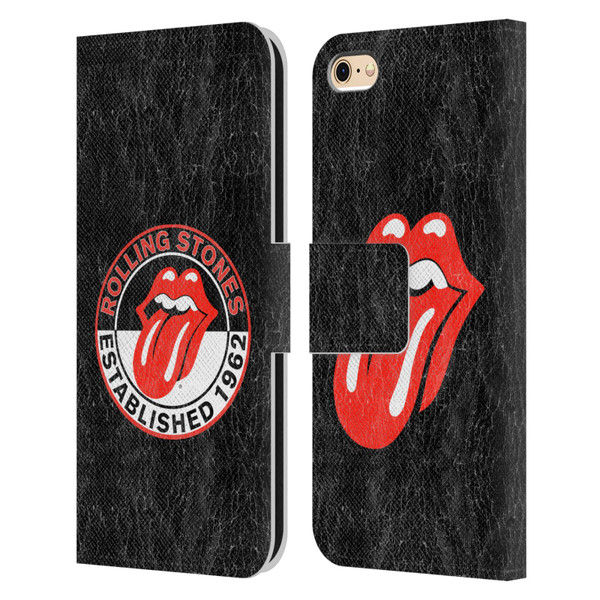 The Rolling Stones Graphics Established 1962 Leather Book Wallet Case Cover For Apple iPhone 6 / iPhone 6s