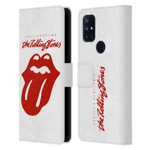 The Rolling Stones Graphics Ladies and Gentlemen Movie Leather Book Wallet Case Cover For OnePlus Nord N10 5G