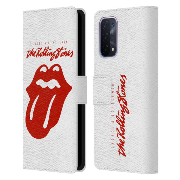 The Rolling Stones Graphics Ladies and Gentlemen Movie Leather Book Wallet Case Cover For OPPO A54 5G