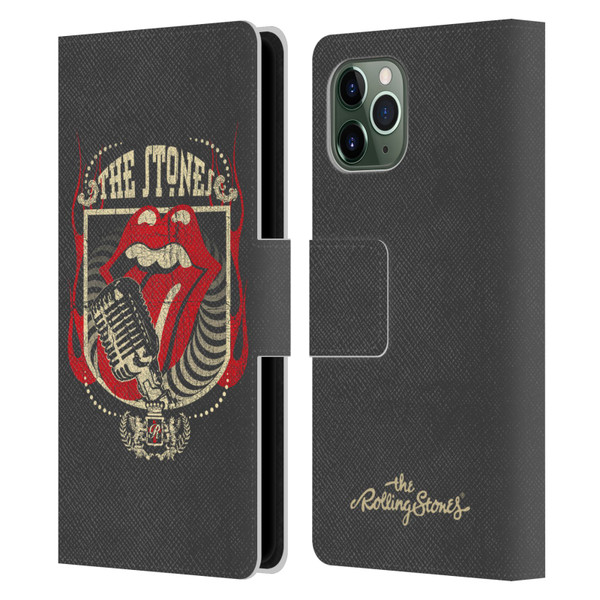The Rolling Stones Key Art Jumbo Tongue Leather Book Wallet Case Cover For Apple iPhone 11 Pro