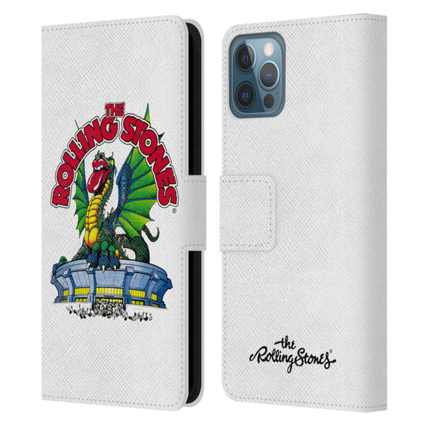 The Rolling Stones Key Art Dragon Leather Book Wallet Case Cover For Apple iPhone 12 / iPhone 12 Pro