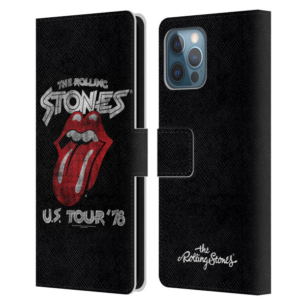 The Rolling Stones Key Art Us Tour 78 Leather Book Wallet Case Cover For Apple iPhone 12 Pro Max