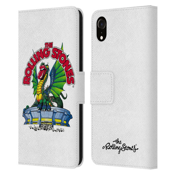 The Rolling Stones Key Art Dragon Leather Book Wallet Case Cover For Apple iPhone XR