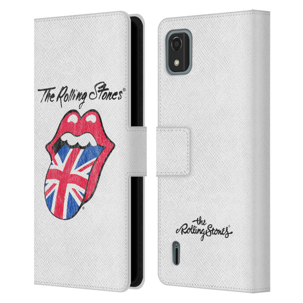 The Rolling Stones Key Art Uk Tongue Leather Book Wallet Case Cover For Nokia C2 2nd Edition