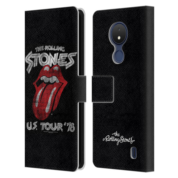 The Rolling Stones Key Art Us Tour 78 Leather Book Wallet Case Cover For Nokia C21