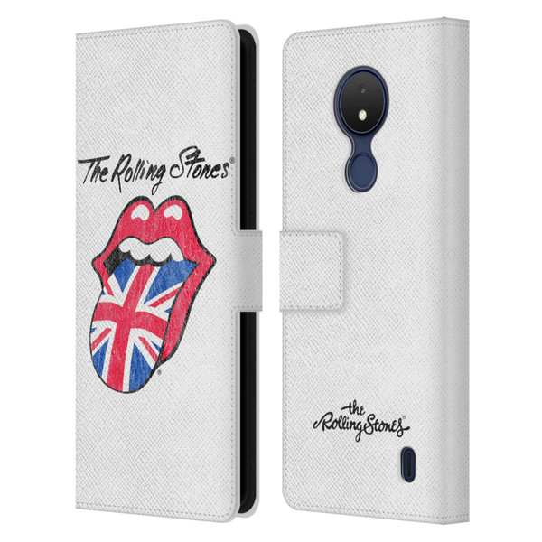 The Rolling Stones Key Art Uk Tongue Leather Book Wallet Case Cover For Nokia C21