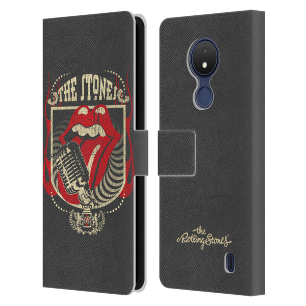 The Rolling Stones Key Art Jumbo Tongue Leather Book Wallet Case Cover For Nokia C21