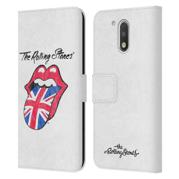 The Rolling Stones Key Art Uk Tongue Leather Book Wallet Case Cover For Motorola Moto G41