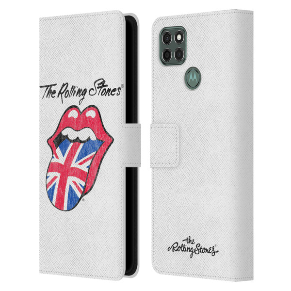 The Rolling Stones Key Art Uk Tongue Leather Book Wallet Case Cover For Motorola Moto G9 Power