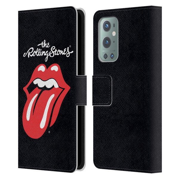 The Rolling Stones Key Art Tongue Classic Leather Book Wallet Case Cover For OnePlus 9