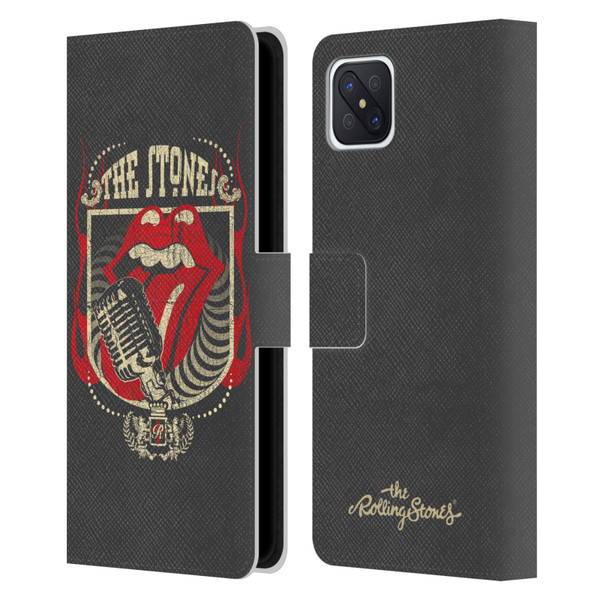 The Rolling Stones Key Art Jumbo Tongue Leather Book Wallet Case Cover For OPPO Reno4 Z 5G