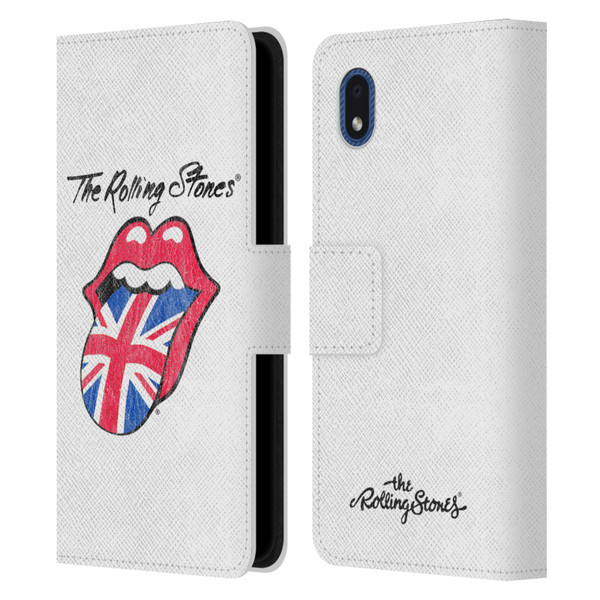 The Rolling Stones Key Art Uk Tongue Leather Book Wallet Case Cover For Samsung Galaxy A01 Core (2020)
