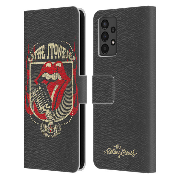 The Rolling Stones Key Art Jumbo Tongue Leather Book Wallet Case Cover For Samsung Galaxy A13 (2022)