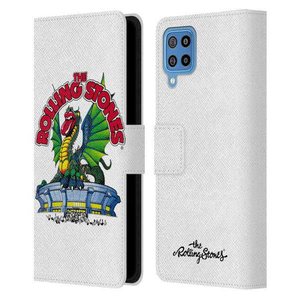 The Rolling Stones Key Art Dragon Leather Book Wallet Case Cover For Samsung Galaxy F22 (2021)