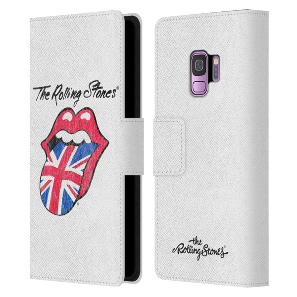 The Rolling Stones Key Art Uk Tongue Leather Book Wallet Case Cover For Samsung Galaxy S9