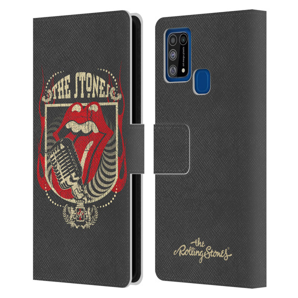 The Rolling Stones Key Art Jumbo Tongue Leather Book Wallet Case Cover For Samsung Galaxy M31 (2020)