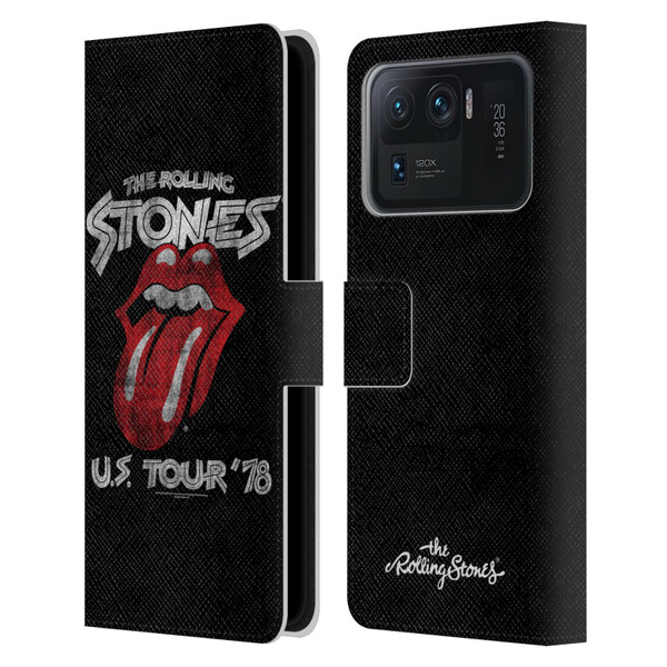The Rolling Stones Key Art Us Tour 78 Leather Book Wallet Case Cover For Xiaomi Mi 11 Ultra