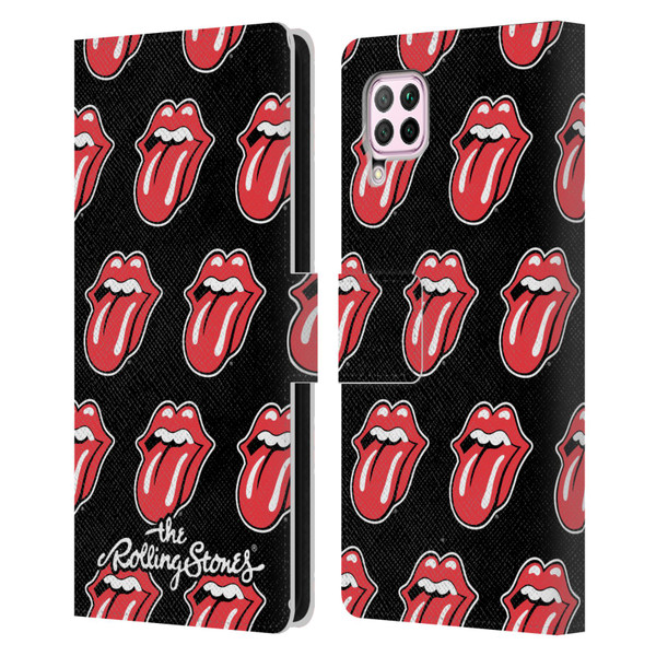 The Rolling Stones Licks Collection Tongue Classic Pattern Leather Book Wallet Case Cover For Huawei Nova 6 SE / P40 Lite