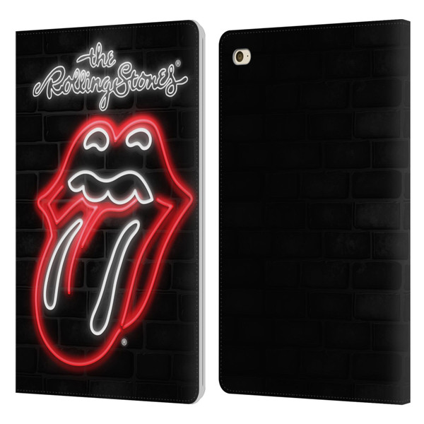 The Rolling Stones Licks Collection Neon Leather Book Wallet Case Cover For Apple iPad mini 4