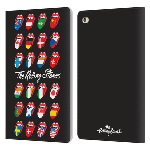 The Rolling Stones Licks Collection Flag Poster Leather Book Wallet Case Cover For Apple iPad mini 4