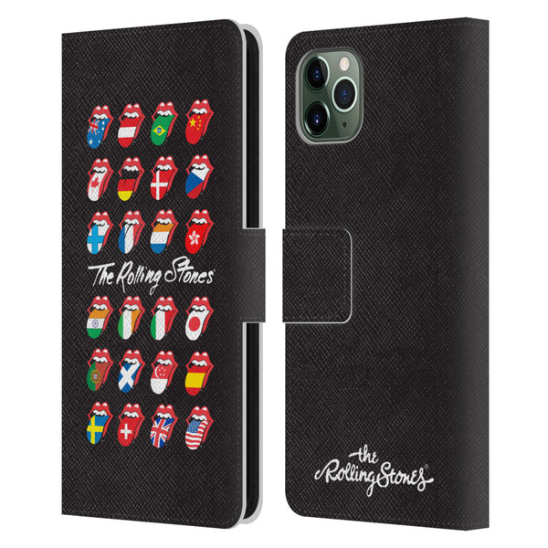 The Rolling Stones Licks Collection Flag Poster Leather Book Wallet Case Cover For Apple iPhone 11 Pro Max