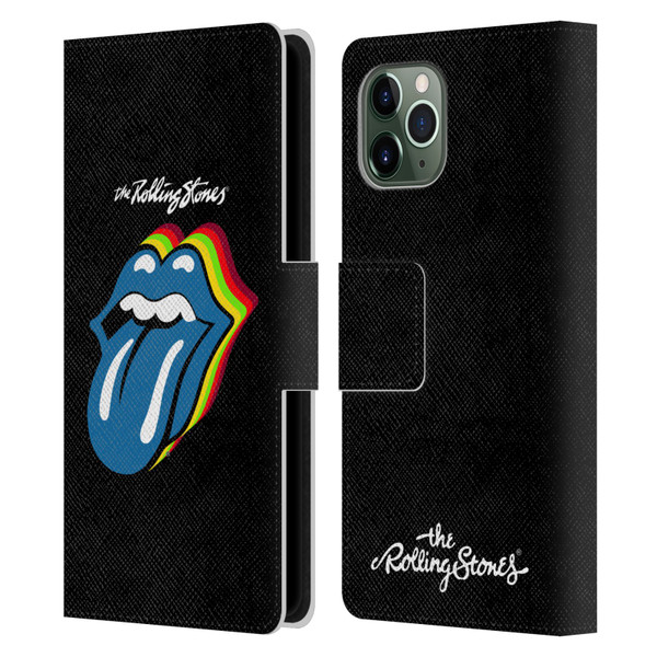 The Rolling Stones Licks Collection Pop Art 2 Leather Book Wallet Case Cover For Apple iPhone 11 Pro